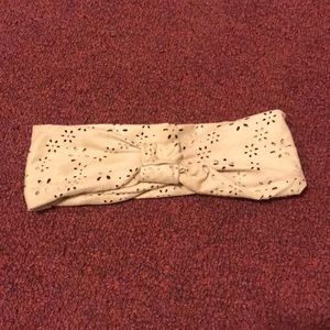 Faux leather head band